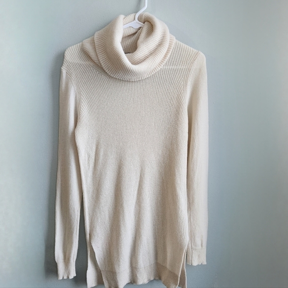 Theory 100% Cashmere Long Turtleneck Sweater Tunic Size S/P - Picture 1 of 10